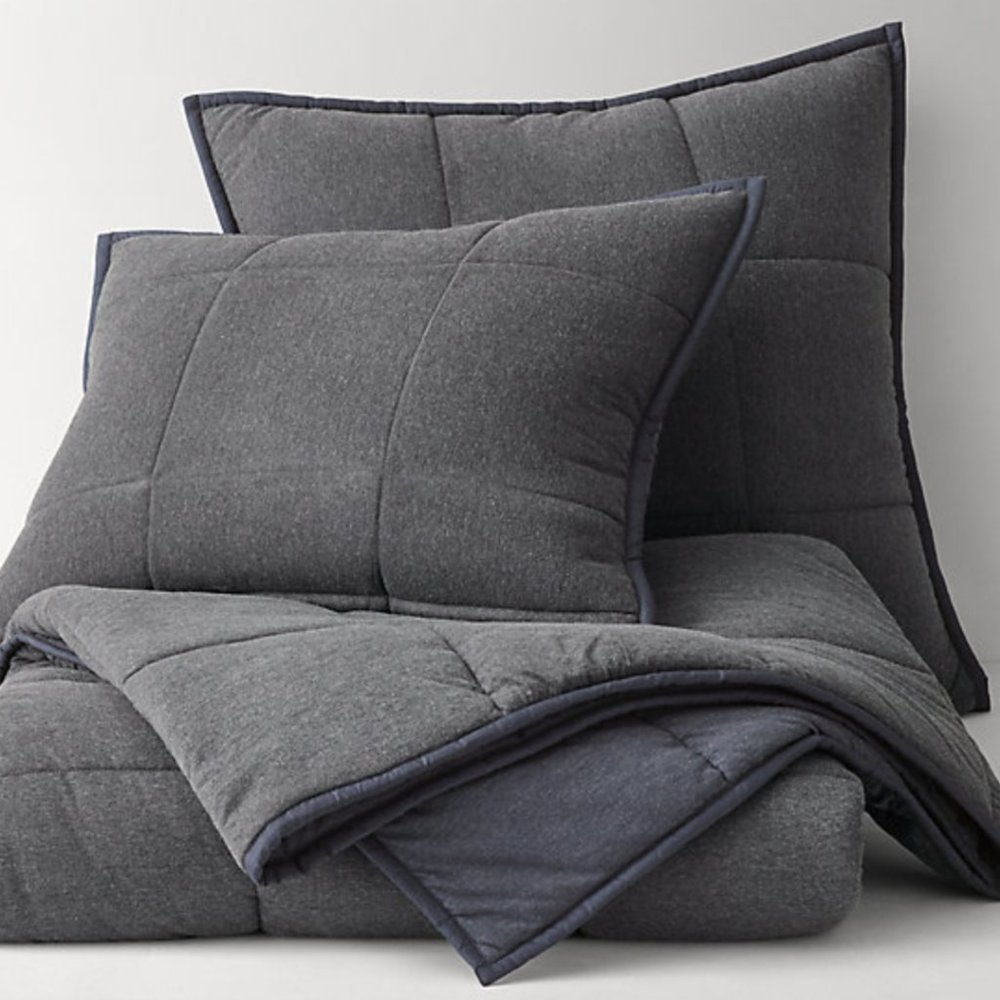 RH TEEN Reversible Heathered Jersey Standard Sham